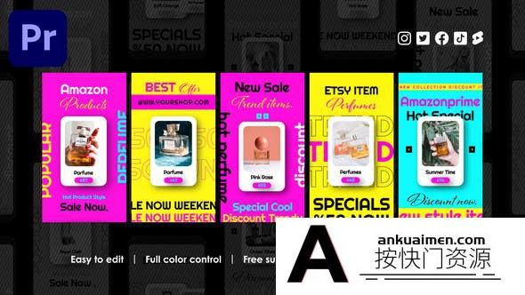 [Premiere模板]网购电商产品推广导流模版 Online Shopping Instagram Stories