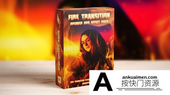 [Premiere转场]PR火焰转场过渡效果模版 Fire Transition Effect For Premiere Pro