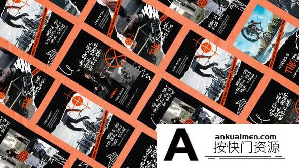 [Premiere模板]Premiere Pro极限运动INS抖音开场模板 Overcome Sports Reels & Stories