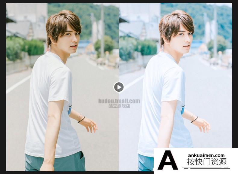 LR预设日系清新文艺人像森系校园调色滤镜PR/PS/AE/FCPX/Lut预设 Lightroom预设,效果图14