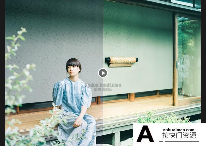 LR预设日系清新文艺人像森系校园调色滤镜PR/PS/AE/FCPX/Lut预设 Lightroom预设,效果图6