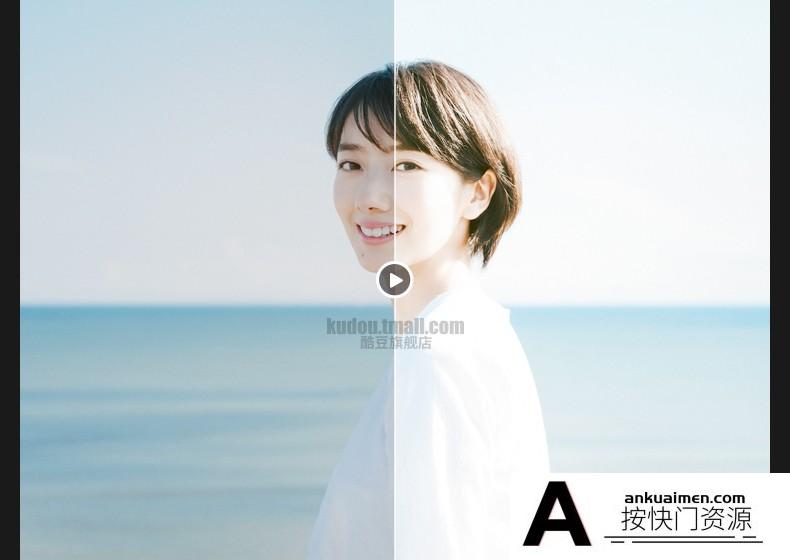 LR预设日系清新文艺人像森系校园调色滤镜PR/PS/AE/FCPX/Lut预设 Lightroom预设,效果图5