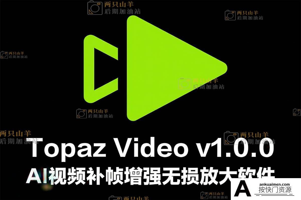 软件-AI视频无损放大增强修复软件 Topaz Video v1.4.1 中文汉化版