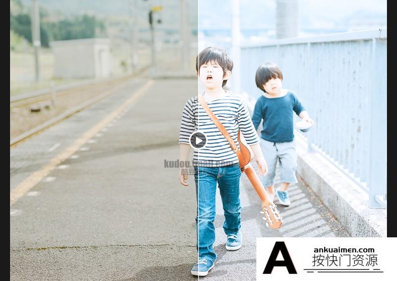 LR预设日系清新文艺人像森系校园调色滤镜PR/PS/AE/FCPX/Lut预设 Lightroom预设,效果图8