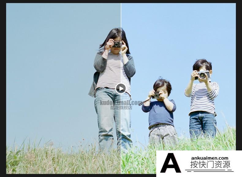 LR预设日系清新文艺人像森系校园调色滤镜PR/PS/AE/FCPX/Lut预设 Lightroom预设,效果图7