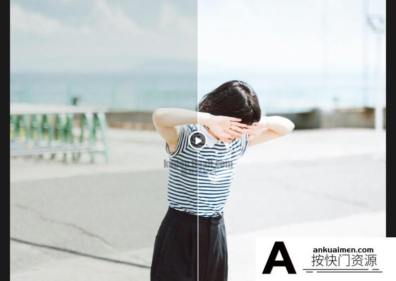 LR预设日系清新文艺人像森系校园调色滤镜PR/PS/AE/FCPX/Lut预设 Lightroom预设,效果图12