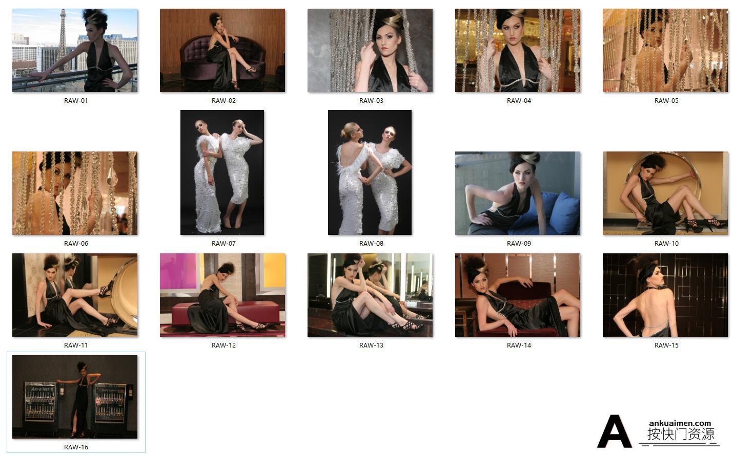 [时尚人像RAW原图]欧美时尚名模RAW原片下载-16P